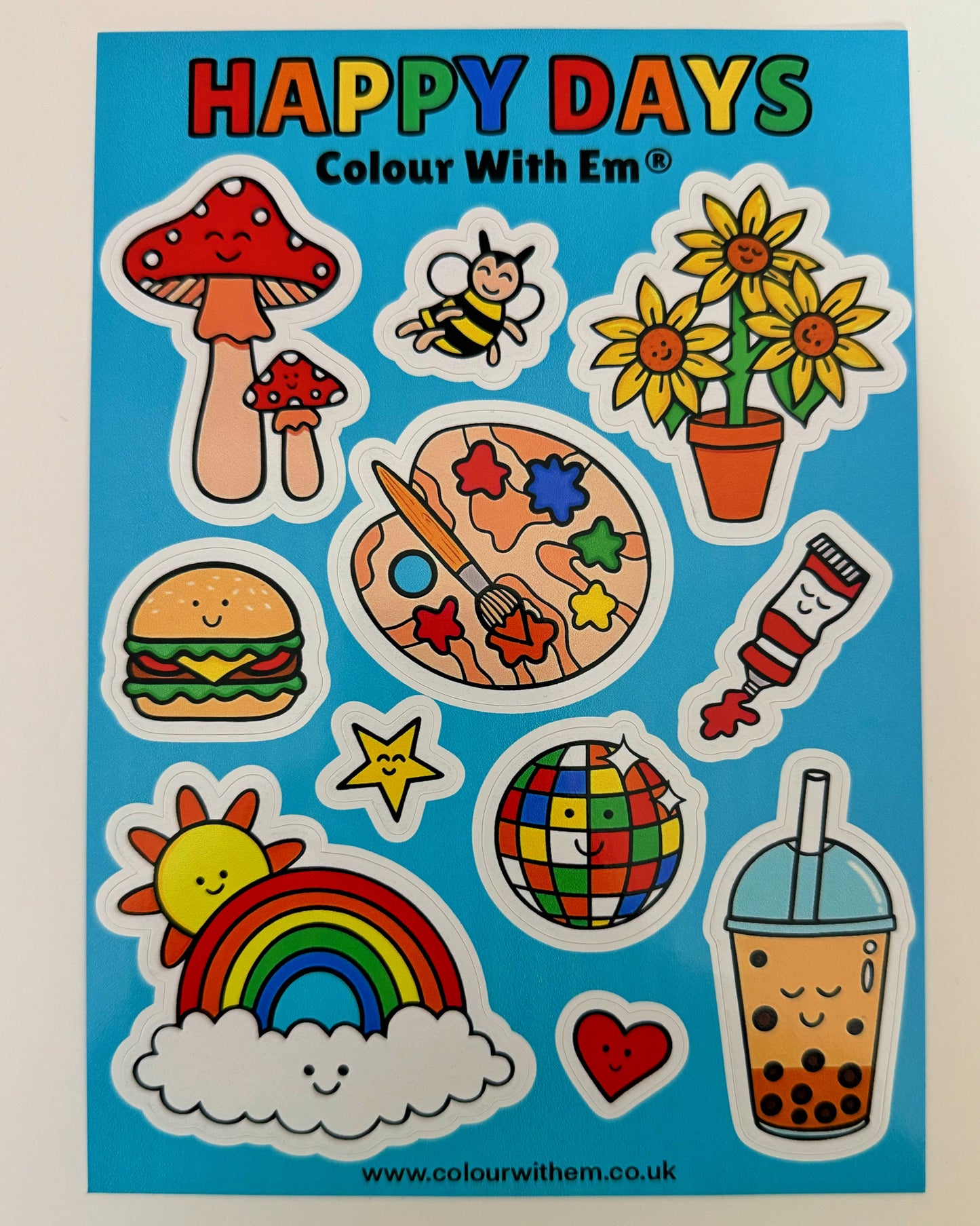 Happy Days Sticker Sheet