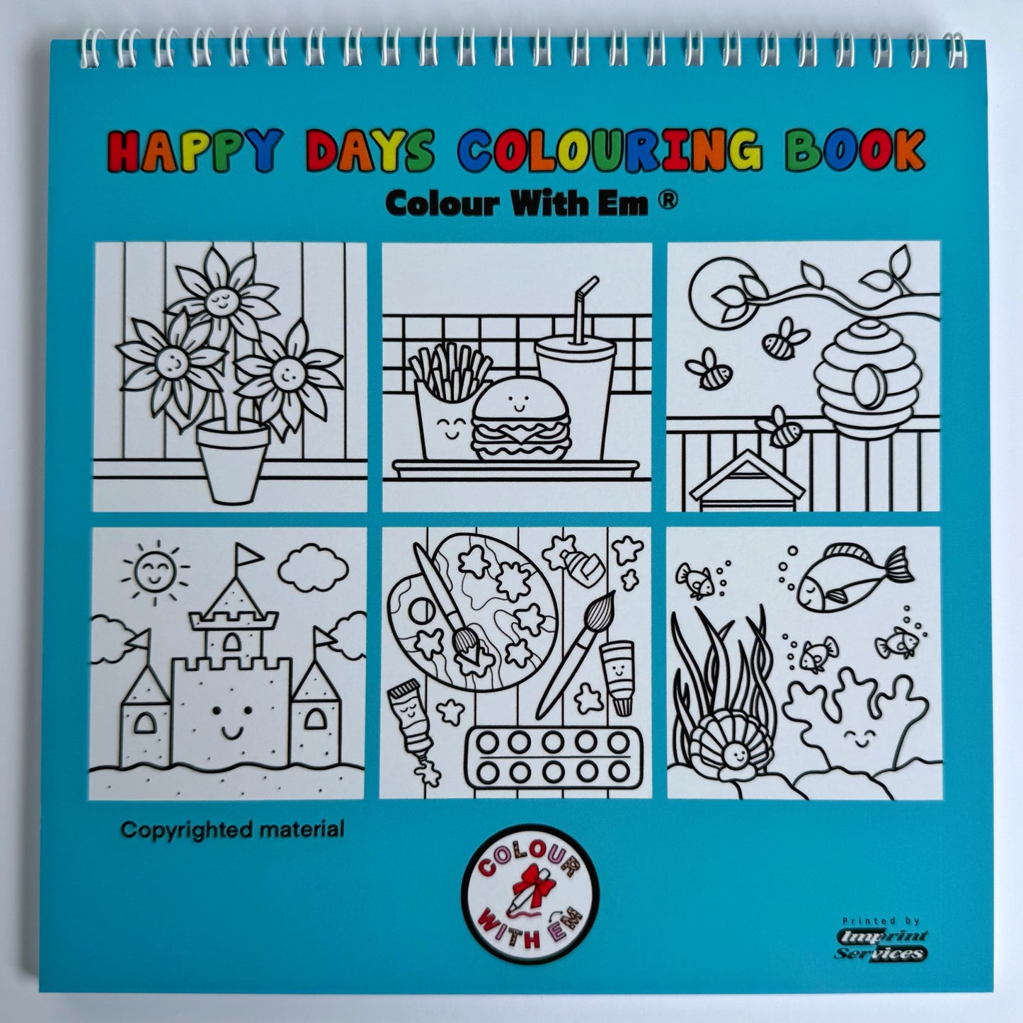 Happy Days Colouring Book – A Fun & Bold Creative Escape