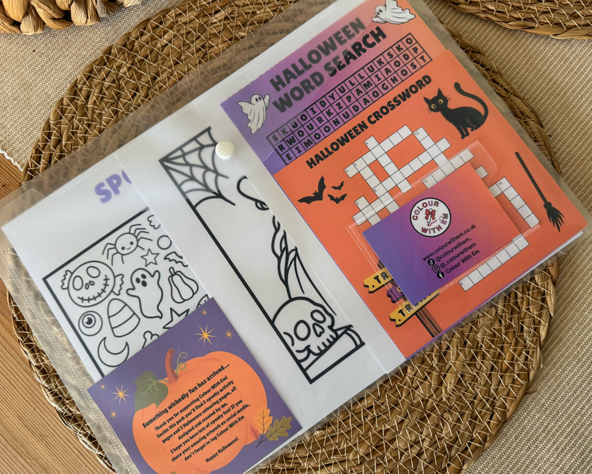 Halloween Activity Colouring Pack