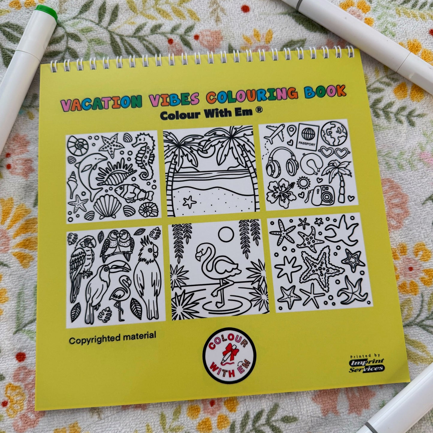 Vacation Vibes Colouring Book - For A Fun, Sun & Relaxing Time