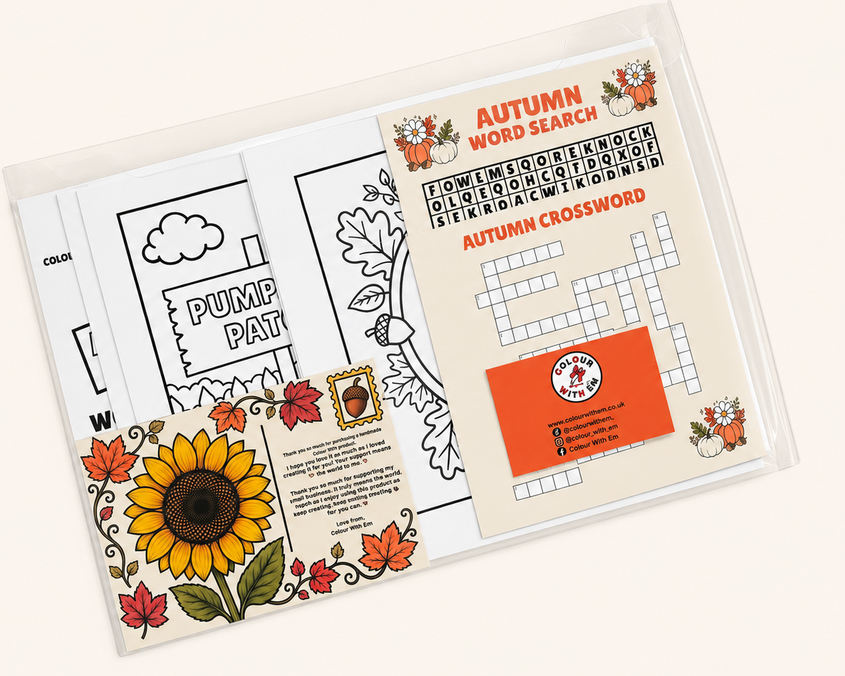 Autumn Activity Colouring Pack