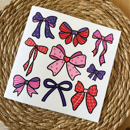 Bow - Colour In Happy Birthday Card