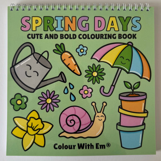 Spring Days Colouring Book – A Cute & Joyful Springtime Creative Escape