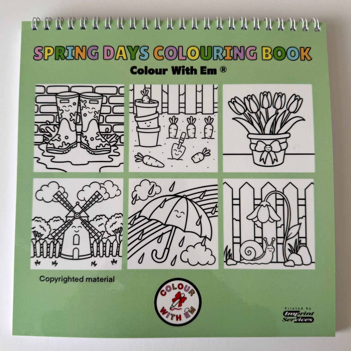 Spring Days Colouring Book – A Cute & Joyful Springtime Creative Escape
