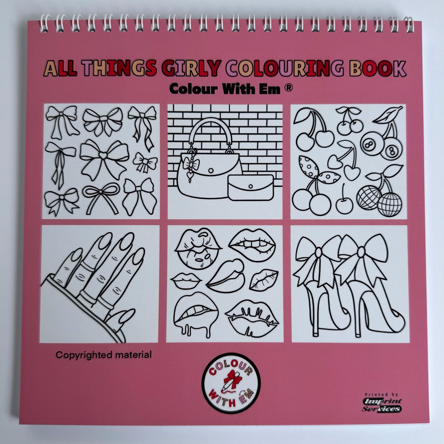 All Things Girly Colouring Book – Fun, Bold & Cute Designs to Spark Creativity