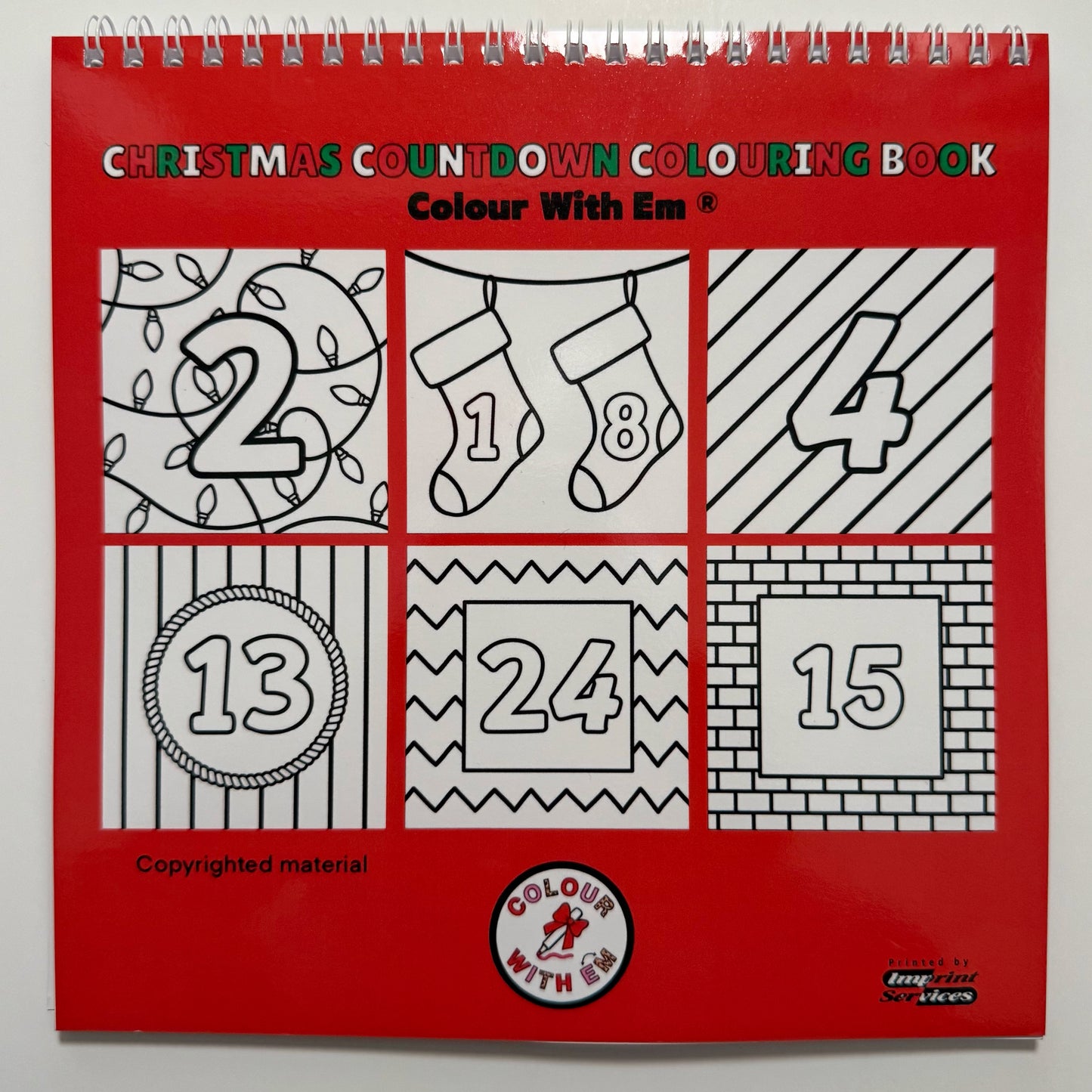 Colourmas The Christmas Countdown Colouring Book
